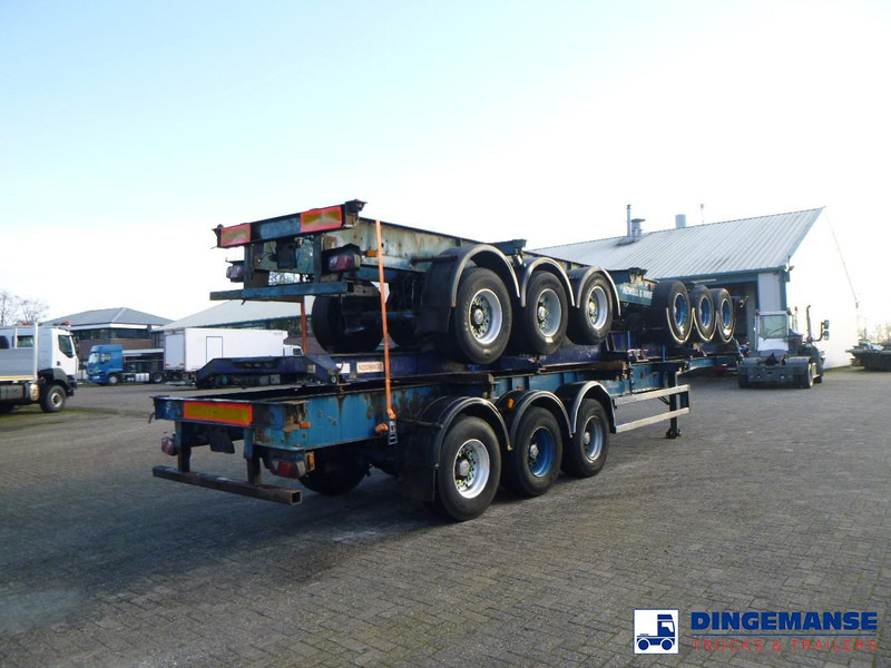 Crane Fruehauf Stack - 3 x container trailer 20-20-30-40 ft - Container-transport/ Vekselflak semitrailer: bilde 4 Crane Fruehauf Stack - 3 x container trailer 20-20-30-40 ft - Container-transport/ Vekselflak semitrailer: bilde 4