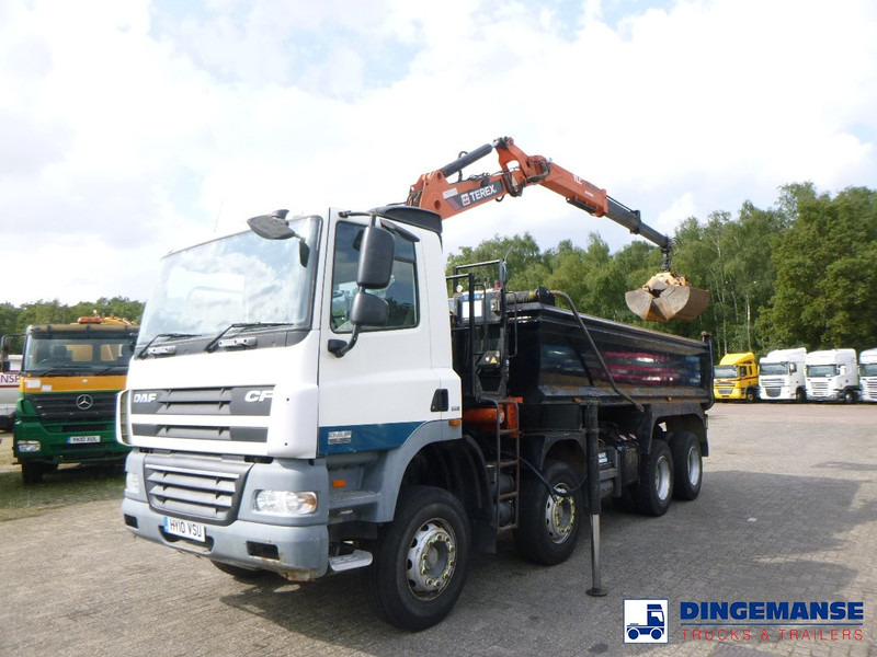 DAF CF 85.360 8X4 RHD tipper + Terex 118.2 VGL-A15 - Kranbil: bilde 1 DAF CF 85.360 8X4 RHD tipper + Terex 118.2 VGL-A15 - Kranbil: bilde 1