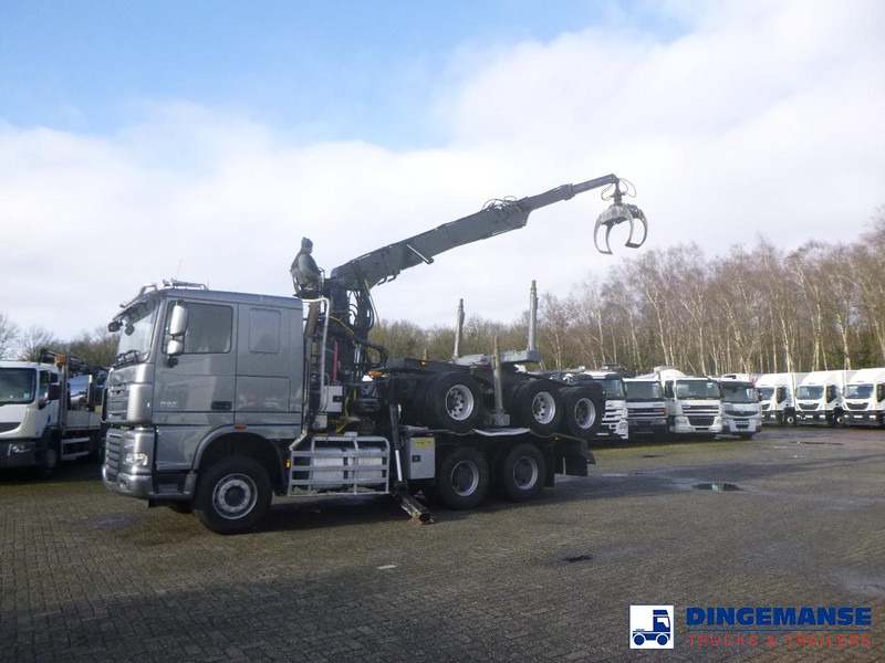 DAF XF 105.510 6x4 + Loglift F281S83 crane / timber truck + dolly - Kranbil: bilde 3 DAF XF 105.510 6x4 + Loglift F281S83 crane / timber truck + dolly - Kranbil: bilde 3