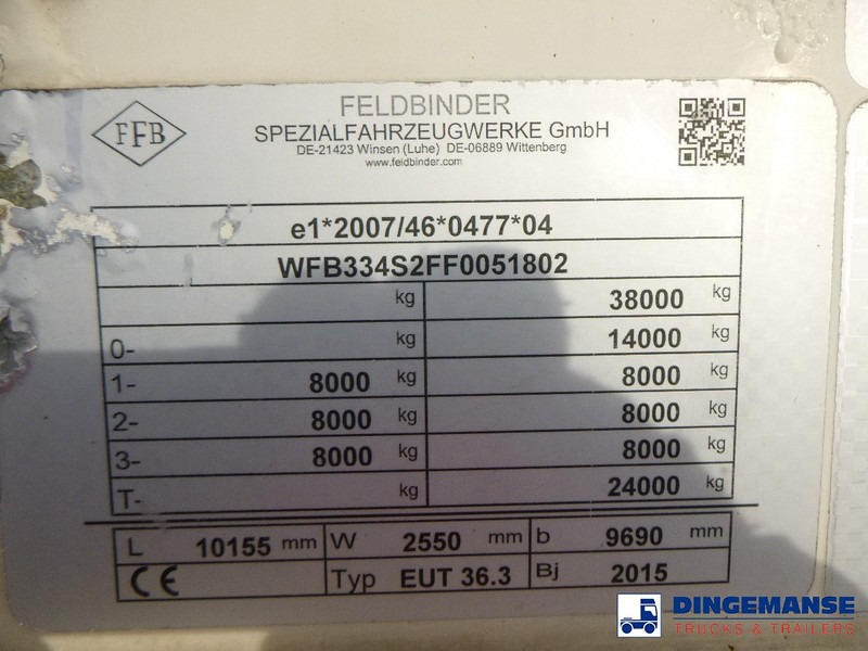 Tanksemi Feldbinder Powder tank alu 36 m3 / 1 comp: bilde 18