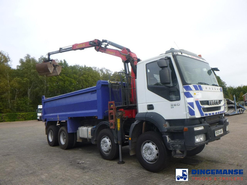 Iveco AD340T36 8x4 RHD tipper + Palfinger E120 plus + grapple - Kranbil: bilde 2 Iveco AD340T36 8x4 RHD tipper + Palfinger E120 plus + grapple - Kranbil: bilde 2