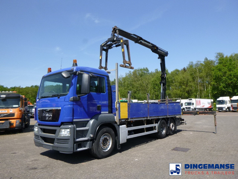MAN TGS 26.360 6X2 RHD + HMF 1420-K2 + grapple - Kranbil: bilde 1 MAN TGS 26.360 6X2 RHD + HMF 1420-K2 + grapple - Kranbil: bilde 1