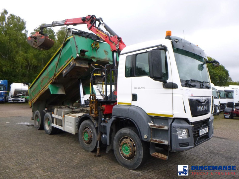 MAN TGS 35.400 8X4 RHD tipper + Palfinger Epsilon M125L - Kranbil: bilde 2 MAN TGS 35.400 8X4 RHD tipper + Palfinger Epsilon M125L - Kranbil: bilde 2