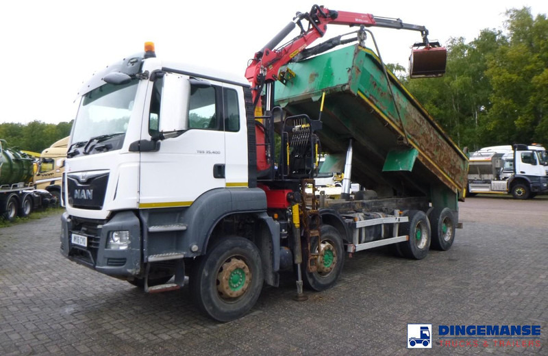 MAN TGS 35.400 8X4 RHD tipper + Palfinger Epsilon M125L - Kranbil: bilde 1 MAN TGS 35.400 8X4 RHD tipper + Palfinger Epsilon M125L - Kranbil: bilde 1