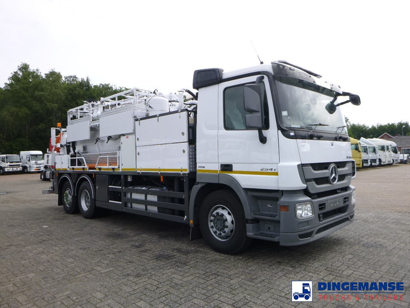Vakuum lastebil Mercedes-Benz Actros 2541 6x2 RHD E5 Huwer vacuum tank / hydrocureur 12 m3: bilde 6