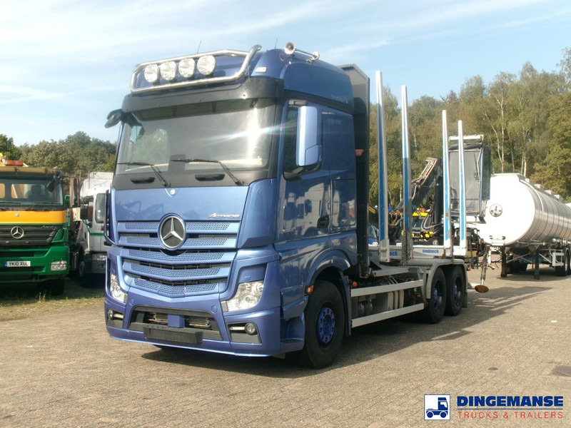 Mercedes-Benz Actros 2663 6x4 Euro 6 loglift F96 crane timber truck - Tømmerbil, Kranbil: bilde 1 Mercedes-Benz Actros 2663 6x4 Euro 6 loglift F96 crane timber truck - Tømmerbil, Kranbil: bilde 1