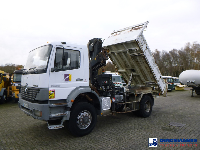 Mercedes-Benz Atego 1828 4x4 tipper + Hiab 166 B-2 CL - Kranbil: bilde 1 Mercedes-Benz Atego 1828 4x4 tipper + Hiab 166 B-2 CL - Kranbil: bilde 1