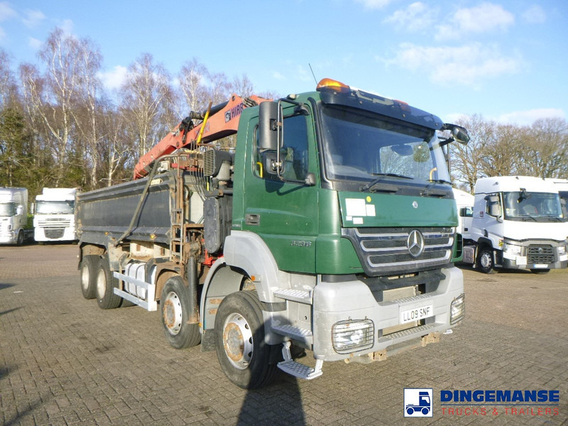 Kranbil Mercedes-Benz Axor 3236 8x4 RHD tipper + Hiab 1283 DK-2 Duo: bilde 7