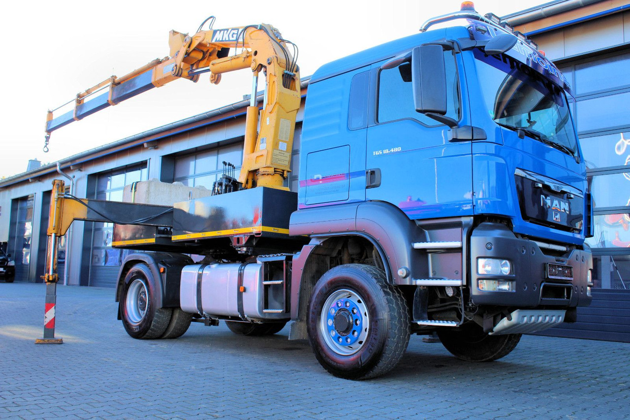 MAN TGS 18.480 4x4 BLS SZM+Pritsche MKG HLK 340 Kran - Planbil, Kranbil: bilde 2 MAN TGS 18.480 4x4 BLS SZM+Pritsche MKG HLK 340 Kran - Planbil, Kranbil: bilde 2