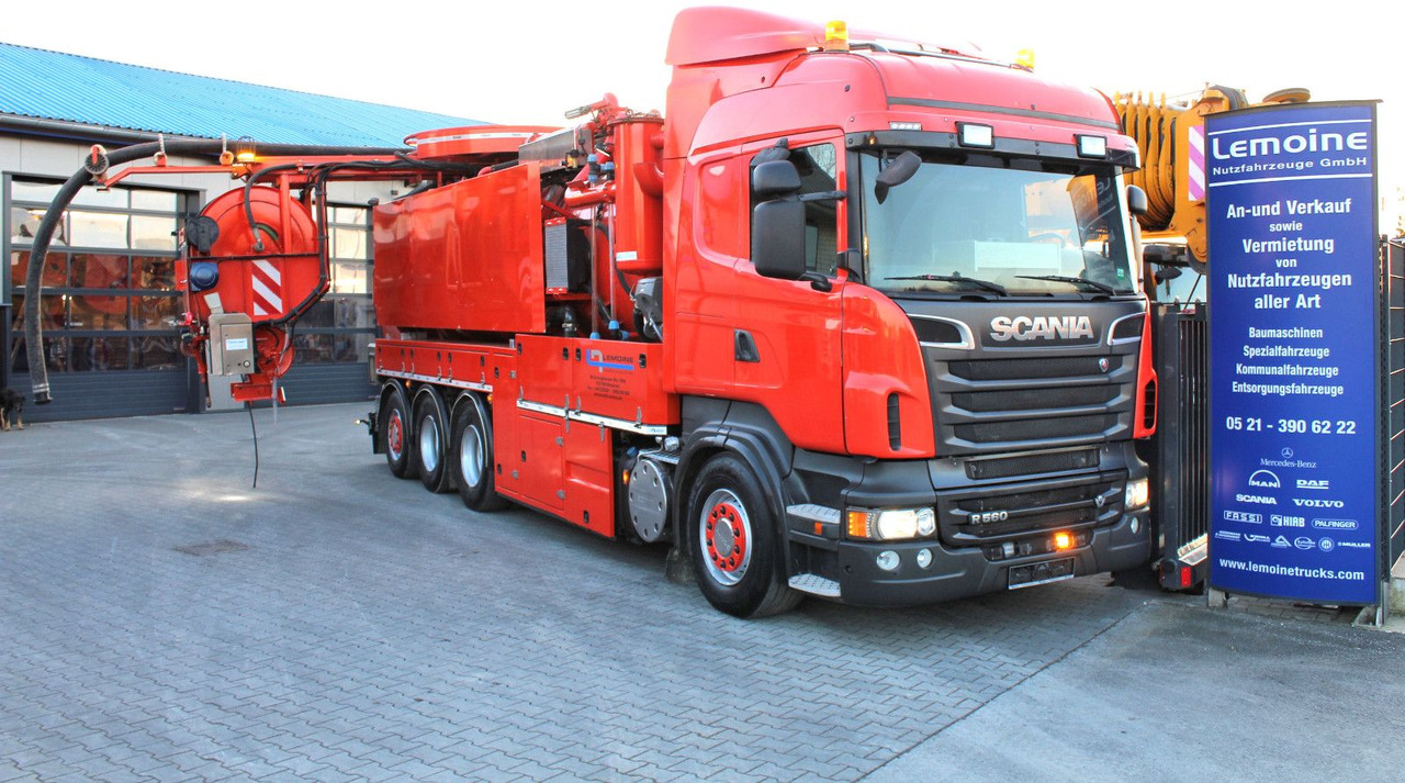 Scania R560 V8 8x4 Kroll 20m³ WRG 2x HD-Pumpe 620 Liter - Vakuum lastebil: bilde 1 Scania R560 V8 8x4 Kroll 20m³ WRG 2x HD-Pumpe 620 Liter - Vakuum lastebil: bilde 1