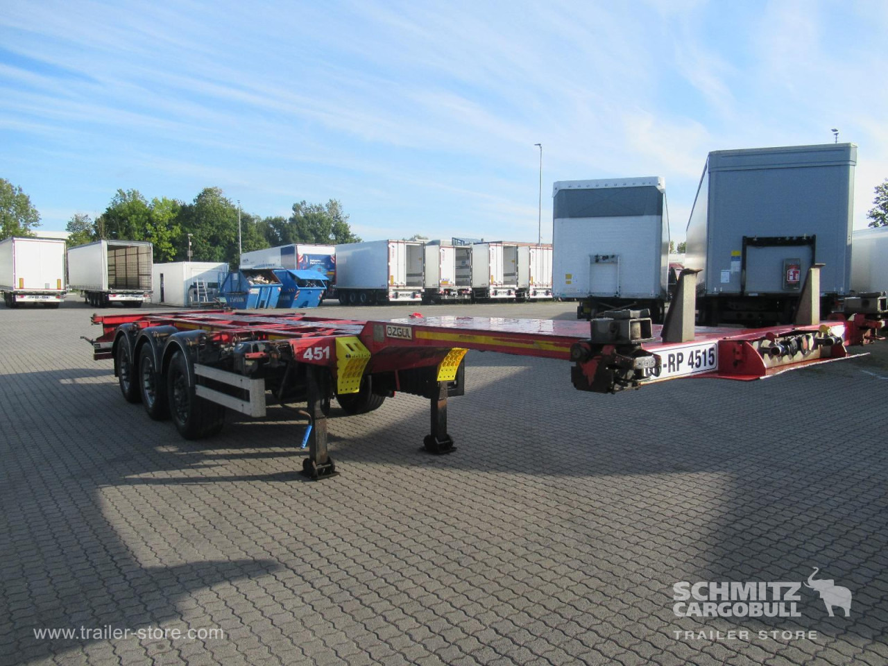 Auflieger Containerfahrgestell Standard - Container-transport/ Vekselflak semitrailer: bilde 1 Auflieger Containerfahrgestell Standard - Container-transport/ Vekselflak semitrailer: bilde 1