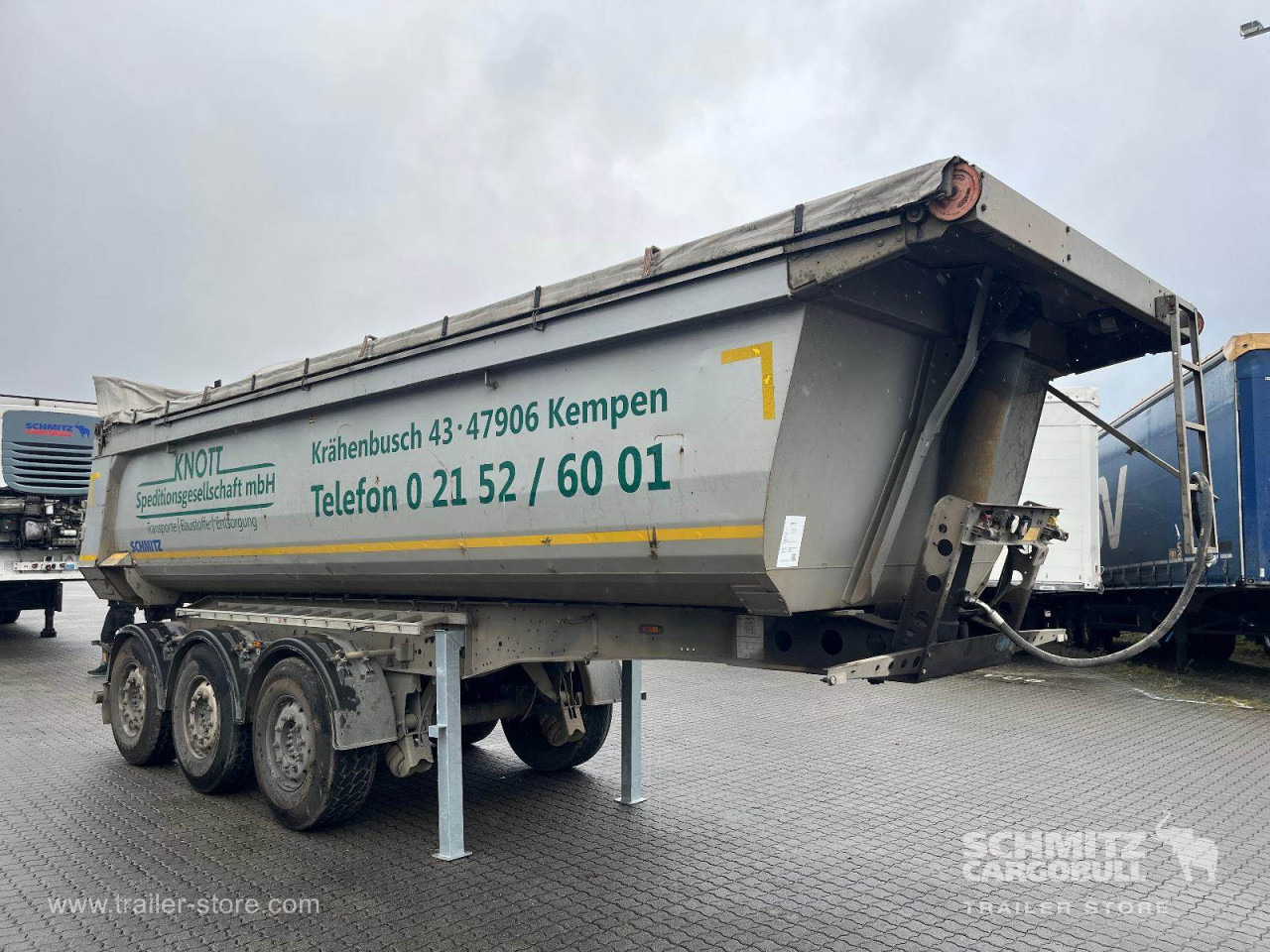 SCHMITZ Auflieger Kipper Stahlrundmulde 25m³ - Tippsemi: bilde 1 SCHMITZ Auflieger Kipper Stahlrundmulde 25m³ - Tippsemi: bilde 1