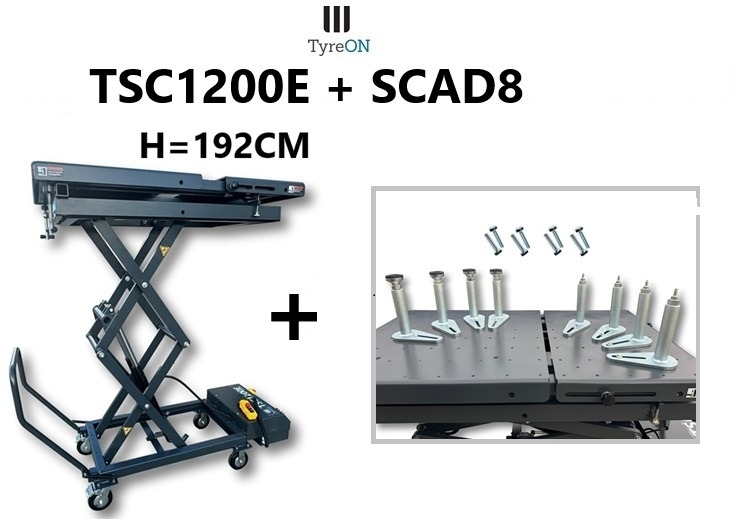 230V mobile lifting table 1200 kg + 8 pcs height adapterset - Verkstedutstyr: bilde 1 230V mobile lifting table 1200 kg + 8 pcs height adapterset - Verkstedutstyr: bilde 1