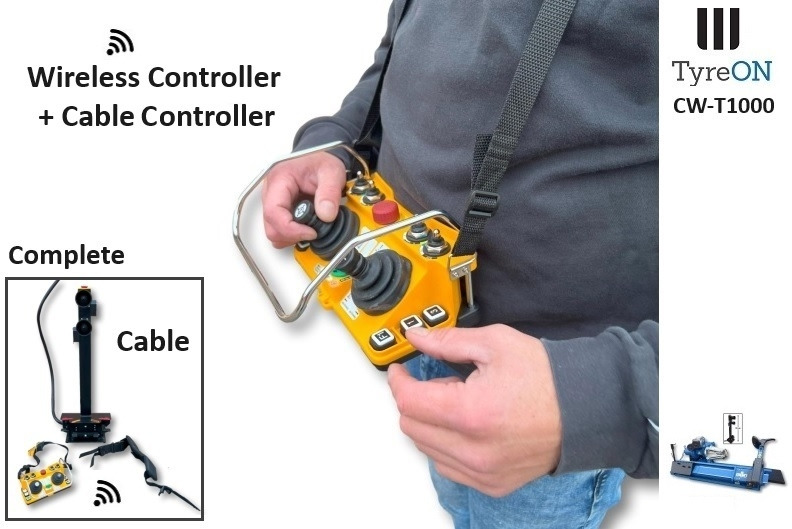 T1000W truck tyrechanger 56 Inch 2 mounting speeds - fully automatic - power 4kW+4kW - Wireless controller (as extra) - Verkstedutstyr: bilde 2 T1000W truck tyrechanger 56 Inch 2 mounting speeds - fully automatic - power 4kW+4kW - Wireless controller (as extra) - Verkstedutstyr: bilde 2