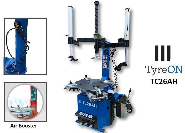 TC26AH car tyre changer - 2 helper arms - Air booster - Verkstedutstyr: bilde 1 TC26AH car tyre changer - 2 helper arms - Air booster - Verkstedutstyr: bilde 1