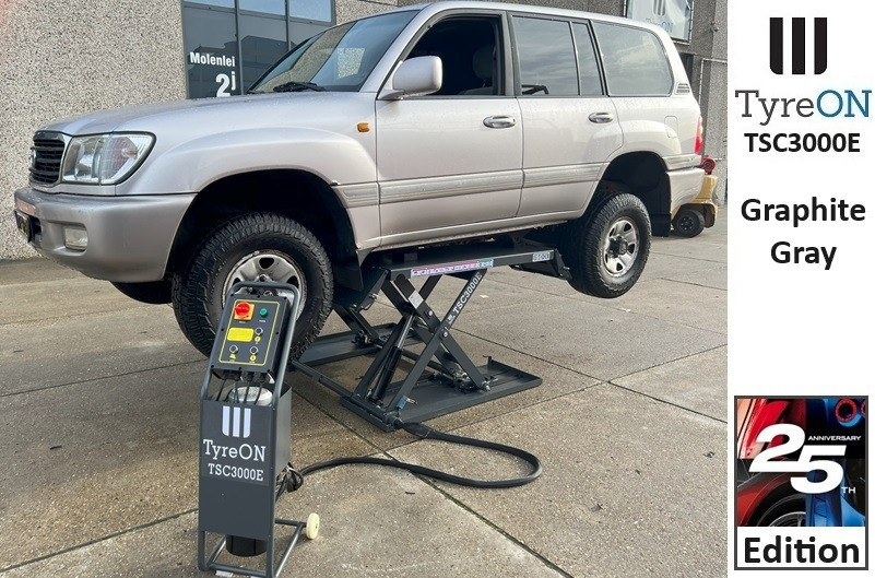 TSC3000E mobile midrise car scissor lift with electrical release - 230V - Graphite gray - Verkstedutstyr: bilde 2 TSC3000E mobile midrise car scissor lift with electrical release - 230V - Graphite gray - Verkstedutstyr: bilde 2