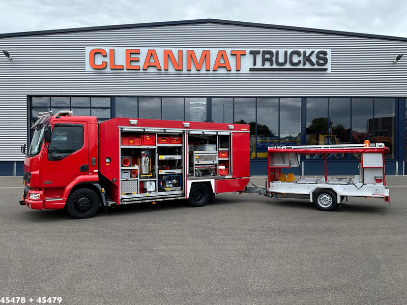 DAF FA 45 LF 150 Brandweer materiaalwagen + Mucar M5A-FOX Brandweer materiaal aanhangwagen - Brannbil: bilde 1 DAF FA 45 LF 150 Brandweer materiaalwagen + Mucar M5A-FOX Brandweer materiaal aanhangwagen - Brannbil: bilde 1