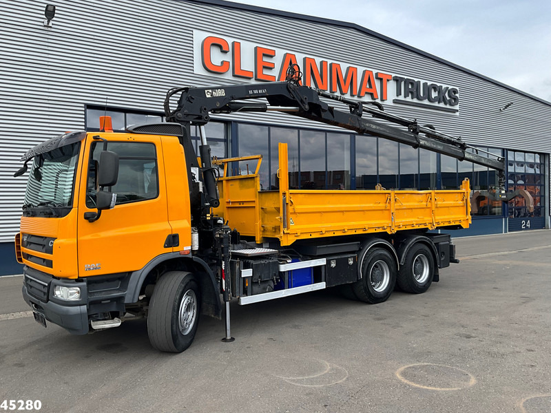 DAF FAT 75 CF 340 6x4 Manual Full steel Hiab 16 Tonmeter laadkraan - Tippbil, Kranbil: bilde 2 DAF FAT 75 CF 340 6x4 Manual Full steel Hiab 16 Tonmeter laadkraan - Tippbil, Kranbil: bilde 2