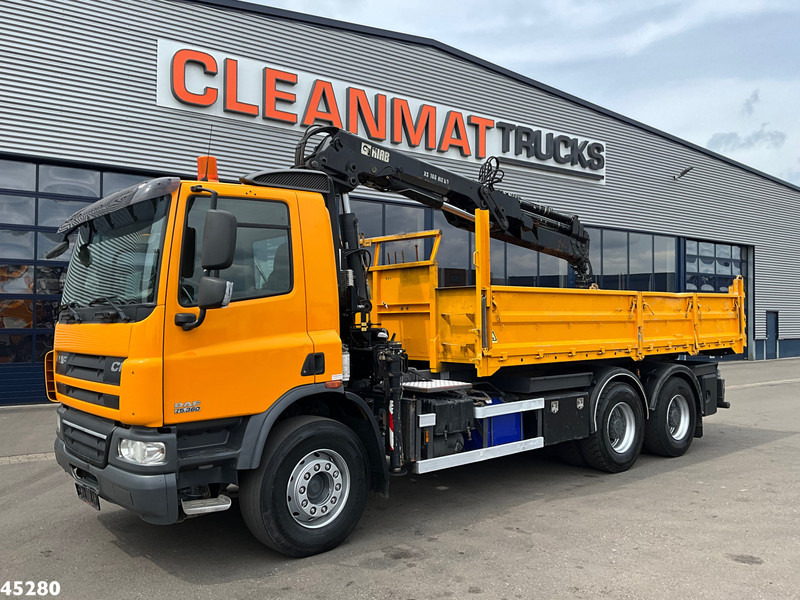 DAF FAT 75 CF 340 6x4 Manual Full steel Hiab 16 Tonmeter laadkraan - Tippbil, Kranbil: bilde 3 DAF FAT 75 CF 340 6x4 Manual Full steel Hiab 16 Tonmeter laadkraan - Tippbil, Kranbil: bilde 3