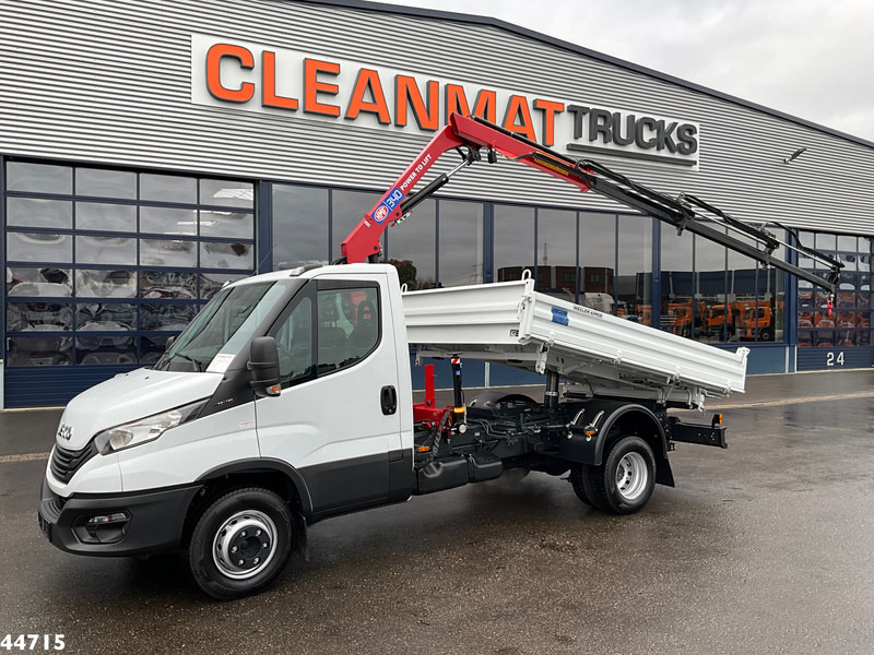 Tippbil Iveco Daily 72C18 HMF laadkraan 3,4 Tonmeter laadkraan + Meiller 3-zijdige kipper New & Unused!!: bilde 1