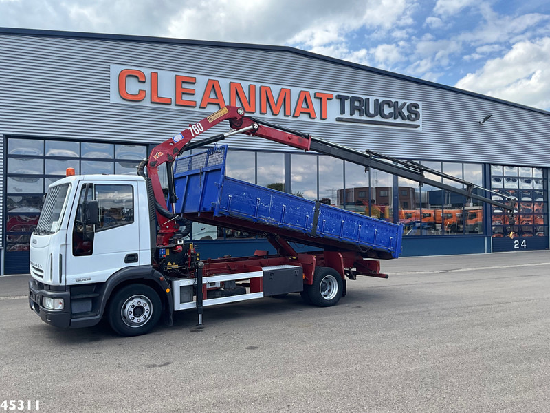 Iveco Eurocargo ML130E18 HMF 7 Tonmeter laadkraan Just 124.705 km! - Tippbil, Kranbil: bilde 1 Iveco Eurocargo ML130E18 HMF 7 Tonmeter laadkraan Just 124.705 km! - Tippbil, Kranbil: bilde 1
