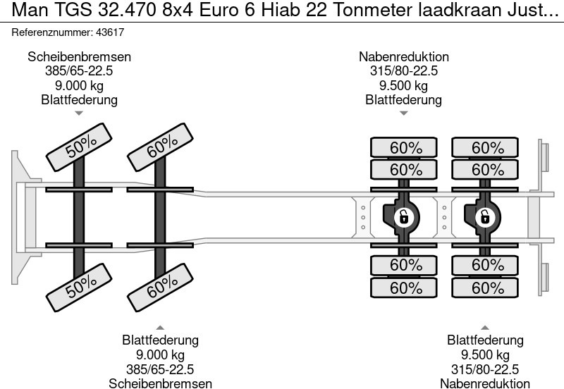 Kranbil MAN TGS 32.470 8x4 Euro 6 Hiab 22 Tonmeter laadkraan Just 68.765 Km!: bilde 20