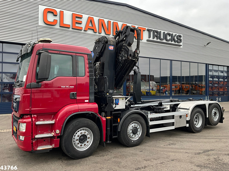 MAN TGS 35.480 8x4H Euro 6 HMF 40 Tonmeter laadkraan + Fly-Jib - Krokbil, Kranbil: bilde 2 MAN TGS 35.480 8x4H Euro 6 HMF 40 Tonmeter laadkraan + Fly-Jib - Krokbil, Kranbil: bilde 2