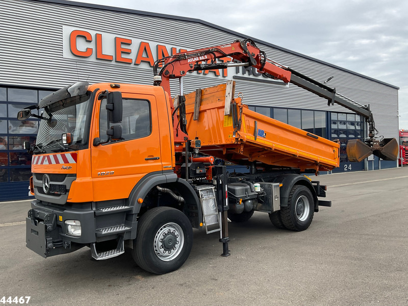 Mercedes-Benz 1829 AK 4x4 Atlas 8,5 Tonmeter laadkraan Manual Full steel - Tippbil, Kranbil: bilde 1 Mercedes-Benz 1829 AK 4x4 Atlas 8,5 Tonmeter laadkraan Manual Full steel - Tippbil, Kranbil: bilde 1