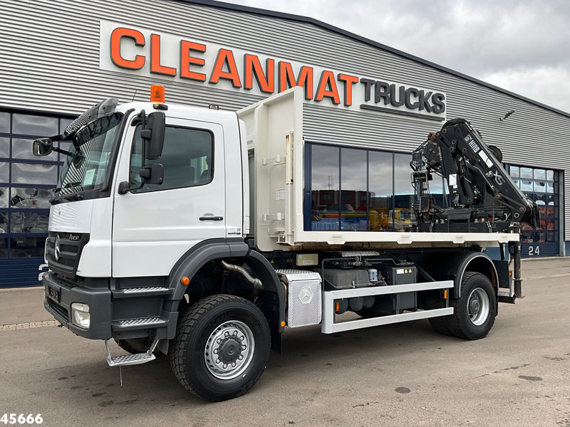 Mercedes-Benz AXOR 1929 4x4 VDL 14 Ton haakarmsysteem + Laadplateau met Hiab 14 Tonmeter laadkraan - Kranbil: bilde 3 Mercedes-Benz AXOR 1929 4x4 VDL 14 Ton haakarmsysteem + Laadplateau met Hiab 14 Tonmeter laadkraan - Kranbil: bilde 3