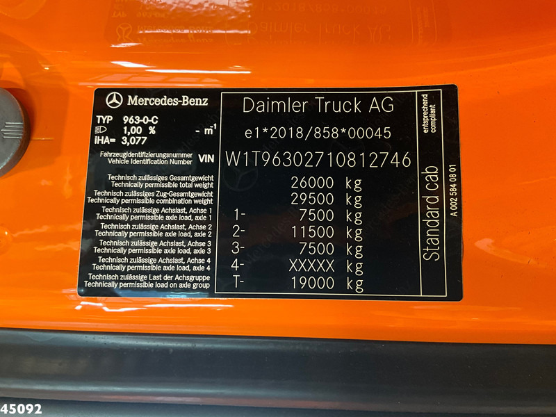 Søppelbil Mercedes-Benz Actros 2533 Euro 6 Zoeller 22m³: bilde 20