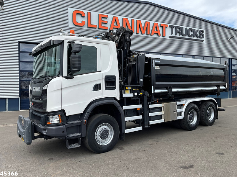 Scania G 410 6x6 Euro 6 Palfinger 17 Tonmeter Z-kraan - Tippbil, Kranbil: bilde 3 Scania G 410 6x6 Euro 6 Palfinger 17 Tonmeter Z-kraan - Tippbil, Kranbil: bilde 3