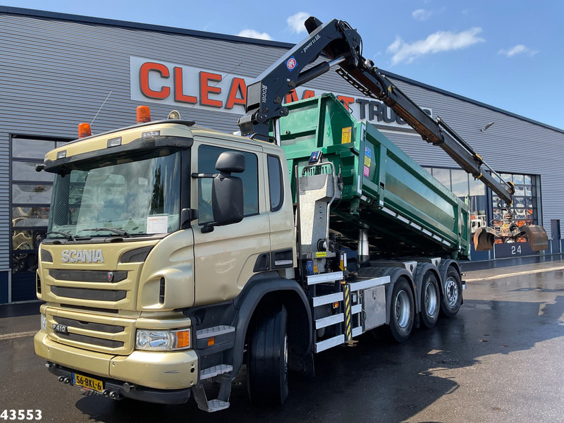 Scania P 410 8x4 Euro 6 HMF 18 Tonmeter laadkraan - Tippbil, Kranbil: bilde 1 Scania P 410 8x4 Euro 6 HMF 18 Tonmeter laadkraan - Tippbil, Kranbil: bilde 1