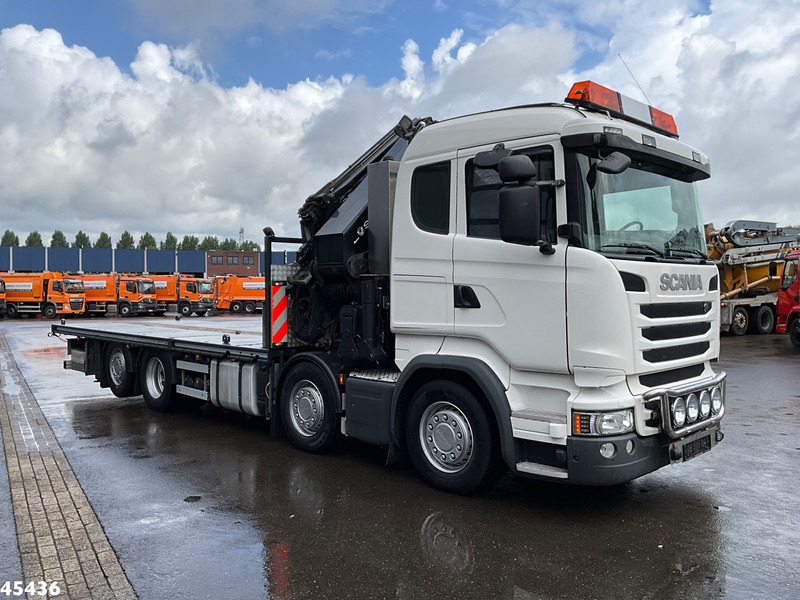 Kranbil Scania R490 8x2 Euro 6 Retarder HMF 85 Tonmeter laadkraan + Fly-jib: bilde 8