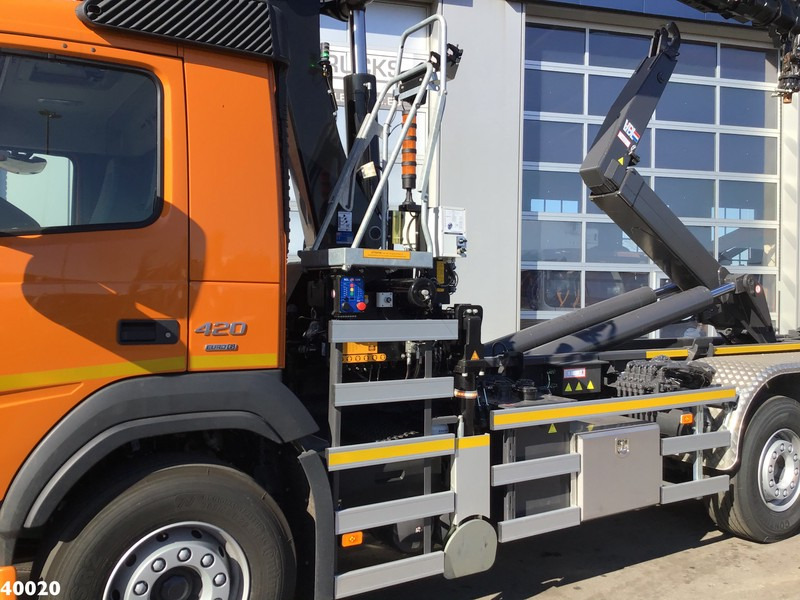 Krokbil, Kranbil Volvo FM 420 8x2 HMF 28 ton/meter laadkraan Welvaarts weighing system: bilde 6