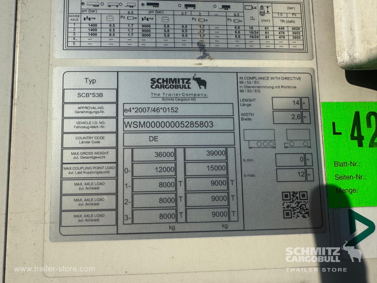 SCHMITZ Reefer Standard - Isotermisk semitrailer: bilde 3 SCHMITZ Reefer Standard - Isotermisk semitrailer: bilde 3