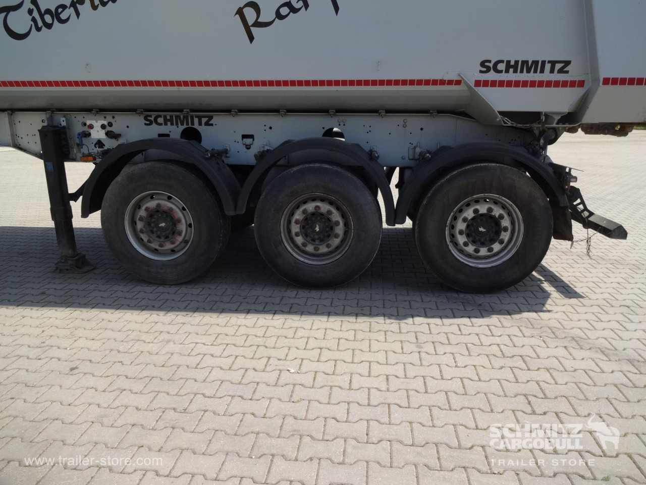 Tippsemi SCHMITZ Tipper Steel half pipe body 252m³: bilde 8