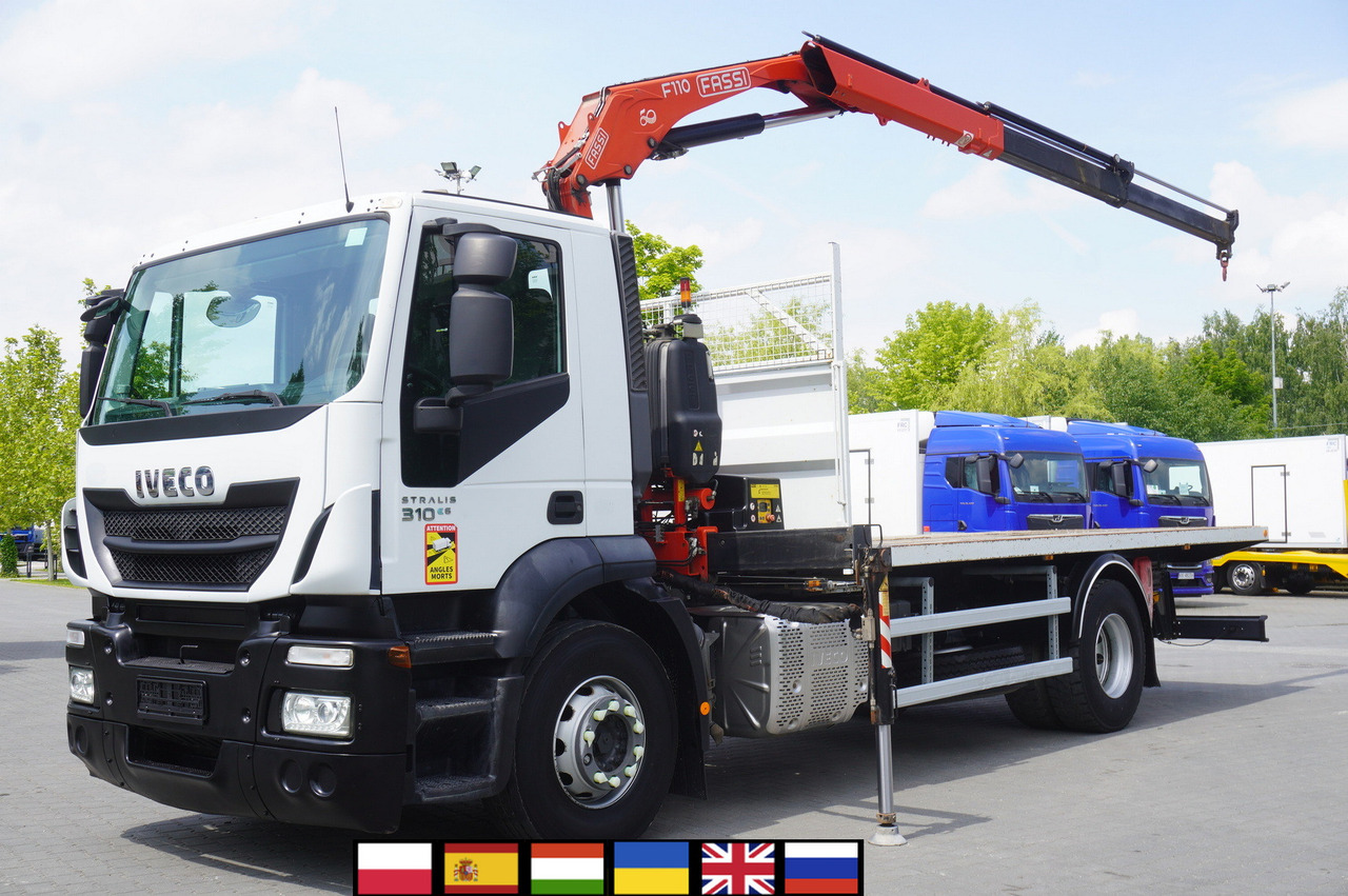 IVECO STRALIS 310 E6 / FASSI F110B / 630 MTH! / 4 t lift cap. / 19 t - Planbil, Kranbil: bilde 1 IVECO STRALIS 310 E6 / FASSI F110B / 630 MTH! / 4 t lift cap. / 19 t - Planbil, Kranbil: bilde 1