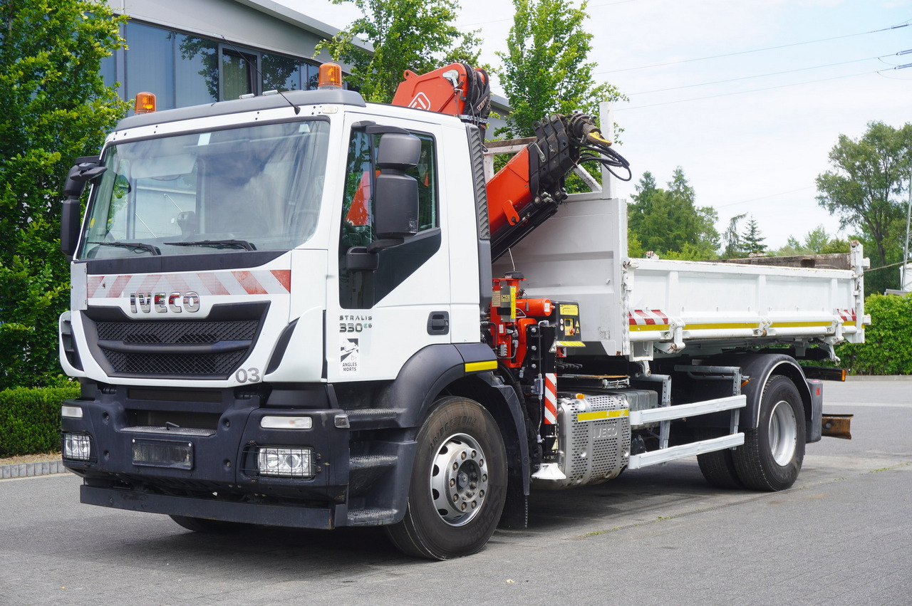 IVECO STRALIS 330 E6 / FASSI 195A 8.5 T / 3-side tipper - Tippbil, Kranbil: bilde 2 IVECO STRALIS 330 E6 / FASSI 195A 8.5 T / 3-side tipper - Tippbil, Kranbil: bilde 2