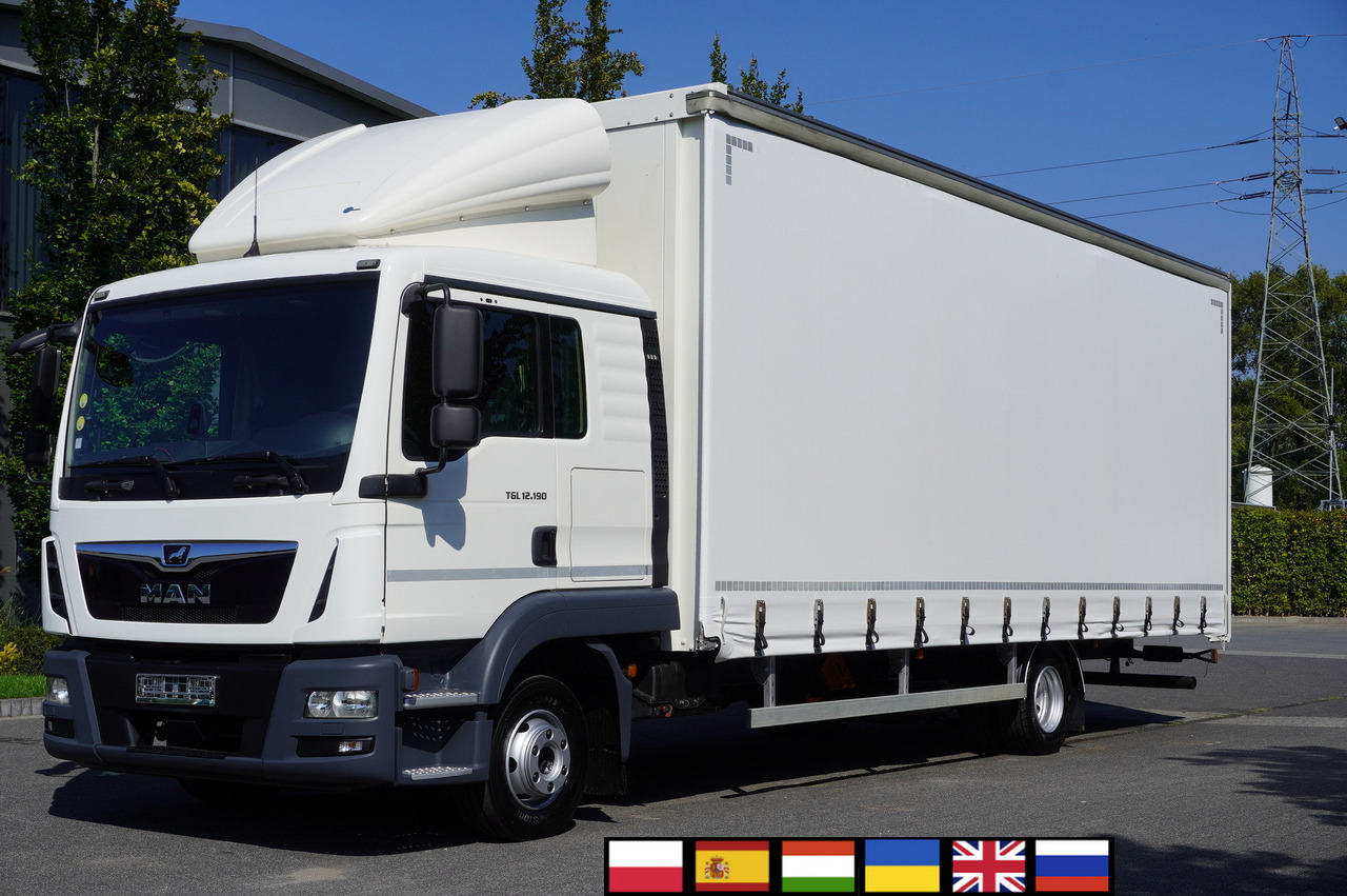 MAN TGL 12.190 / Curtainsider 19 EPAL / Sleeper cab - Kapellbil: bilde 1 MAN TGL 12.190 / Curtainsider 19 EPAL / Sleeper cab - Kapellbil: bilde 1