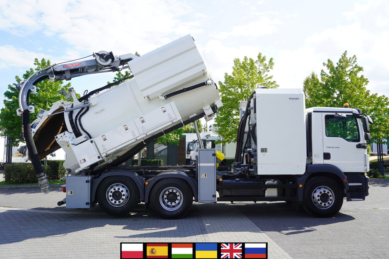 MAN TGM 26.340 E6 / RIVARD sewage cleaner 11.8 m3 / 170 tho. km / steered axle - Vakuum lastebil: bilde 1 MAN TGM 26.340 E6 / RIVARD sewage cleaner 11.8 m3 / 170 tho. km / steered axle - Vakuum lastebil: bilde 1