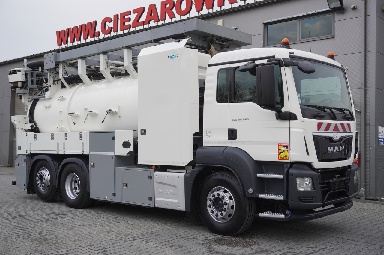 MAN TGS 26.360 E6 / RIVARD sewage cleaner 18 m3 / 180 tho. km / steering axle / 2 units - Vakuum lastebil: bilde 2 MAN TGS 26.360 E6 / RIVARD sewage cleaner 18 m3 / 180 tho. km / steering axle / 2 units - Vakuum lastebil: bilde 2