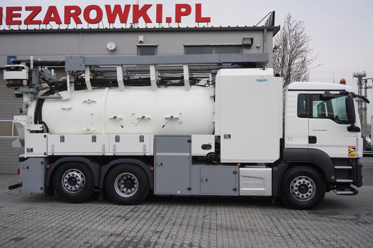 MAN TGS 26.360 E6 / RIVARD sewage cleaner 18 m3 / 180 tho. km / steering axle / 2 units - Vakuum lastebil: bilde 3 MAN TGS 26.360 E6 / RIVARD sewage cleaner 18 m3 / 180 tho. km / steering axle / 2 units - Vakuum lastebil: bilde 3