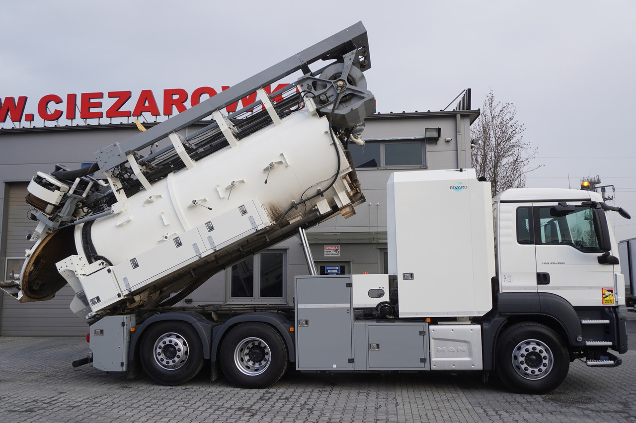 MAN TGS 26.360 E6 / RIVARD sewage cleaner 18 m3 / 180 tho. km / steering axle / 2 units - Vakuum lastebil: bilde 4 MAN TGS 26.360 E6 / RIVARD sewage cleaner 18 m3 / 180 tho. km / steering axle / 2 units - Vakuum lastebil: bilde 4