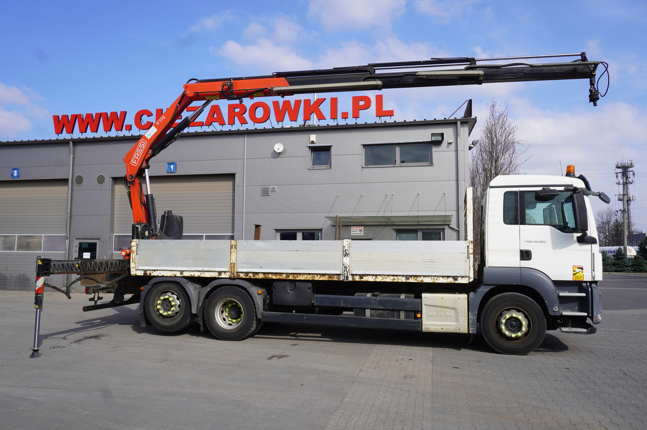 MAN TGS 26.360 Flatbed / Fassi F175 7.7 T / steered 3rd axle - Kranbil: bilde 4 MAN TGS 26.360 Flatbed / Fassi F175 7.7 T / steered 3rd axle - Kranbil: bilde 4