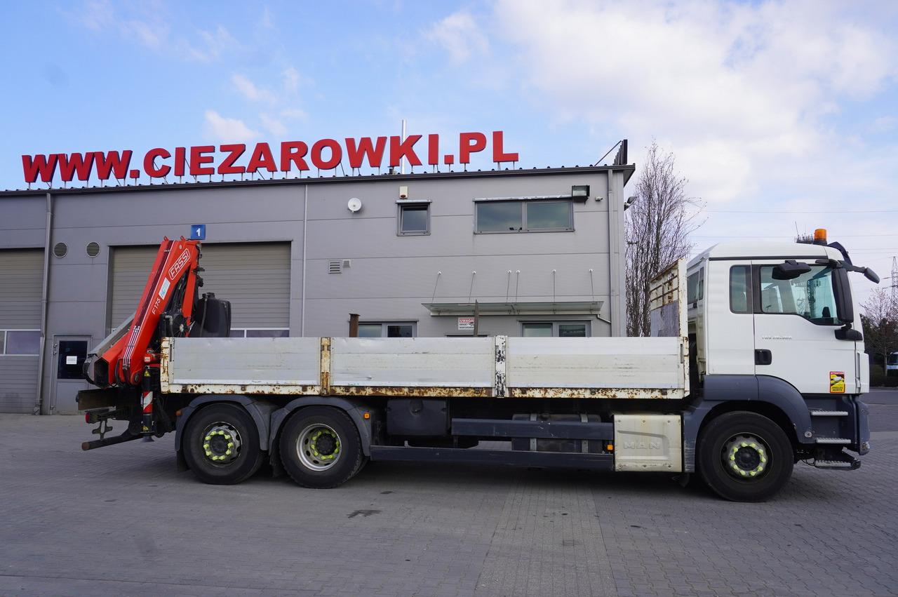 MAN TGS 26.360 Flatbed / Fassi F175 7.7 T / steered 3rd axle - Planbil, Kranbil: bilde 3 MAN TGS 26.360 Flatbed / Fassi F175 7.7 T / steered 3rd axle - Planbil, Kranbil: bilde 3