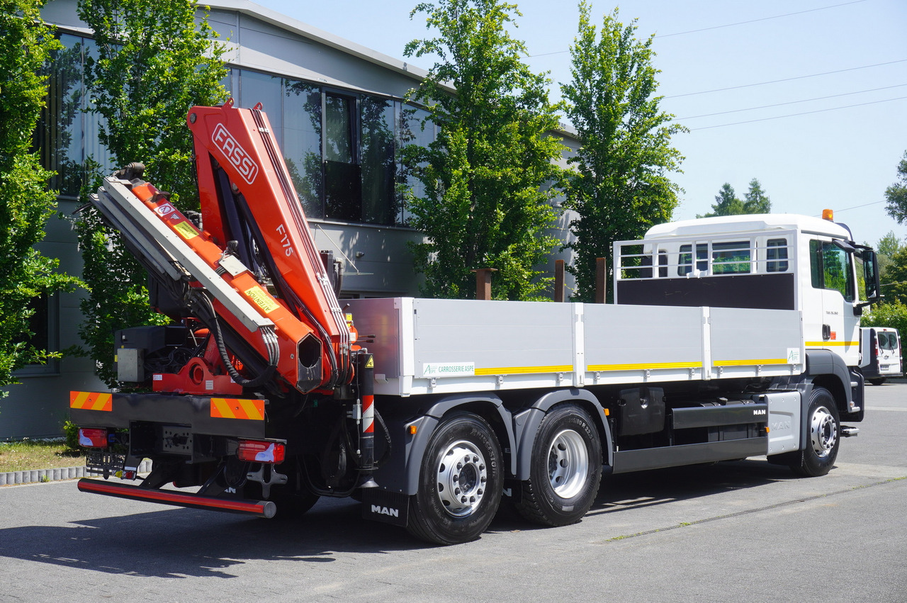 MAN TGS 26.360 Flatbed / Fassi F175 7.7 T / steered 3rd axle - Kranbil: bilde 5 MAN TGS 26.360 Flatbed / Fassi F175 7.7 T / steered 3rd axle - Kranbil: bilde 5