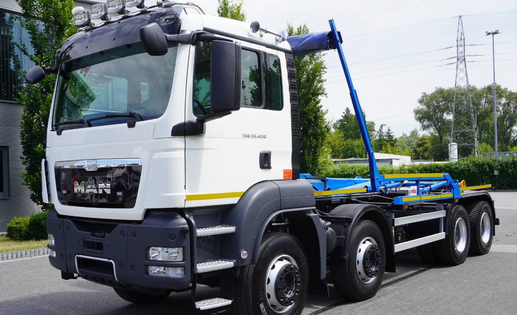 MAN TGS 35.400 8×4 HYVA LIFT 32.56 SE hooklift - Krokbil: bilde 4 MAN TGS 35.400 8×4 HYVA LIFT 32.56 SE hooklift - Krokbil: bilde 4