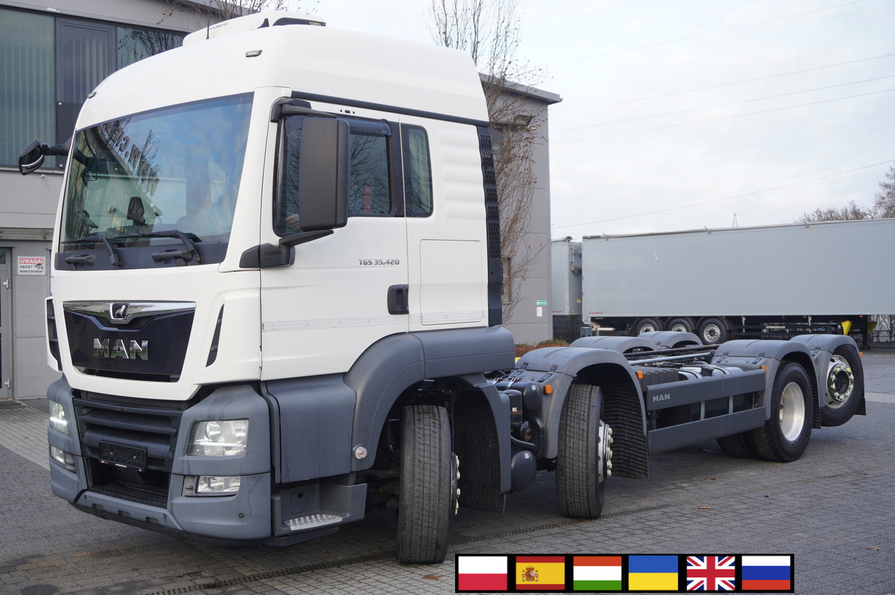 MAN TGS 35.420 8×2 / Chassis 6.4 m / 3 steered axles - Chassis lastebil, Kranbil: bilde 1 MAN TGS 35.420 8×2 / Chassis 6.4 m / 3 steered axles - Chassis lastebil, Kranbil: bilde 1
