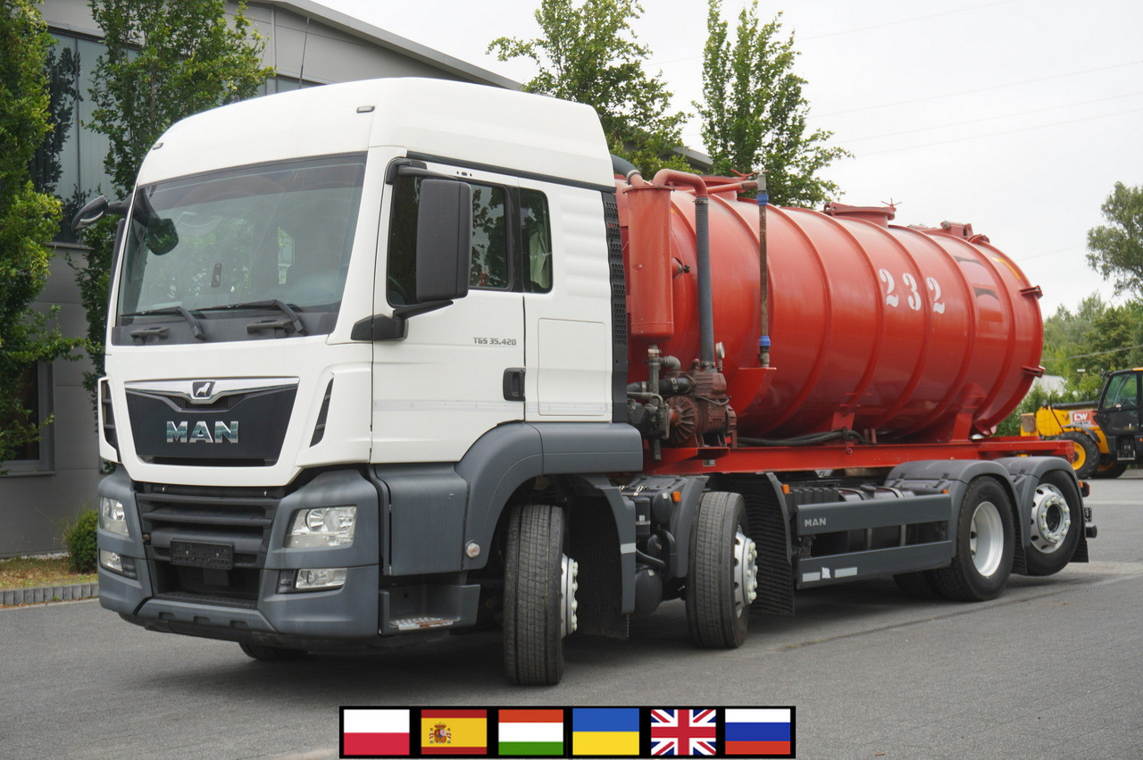 MAN TGS 35.420 8×2 / NEW septic barrel 13000 L / 3 steered axles - Tankbil: bilde 1 MAN TGS 35.420 8×2 / NEW septic barrel 13000 L / 3 steered axles - Tankbil: bilde 1