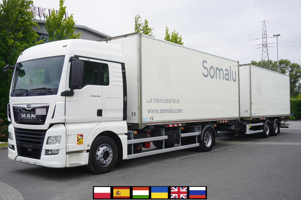 MAN TGX 18.430 / 18 EPAL box / Fruehauf 18 EPAL box trailer / 2021 - Skapbil: bilde 1 MAN TGX 18.430 / 18 EPAL box / Fruehauf 18 EPAL box trailer / 2021 - Skapbil: bilde 1